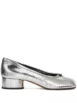 Maison Margiela балетки Таби, серебристый