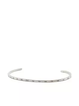 Maison Margiela браслет-кафф, серебряный