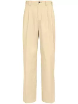 Maison Margiela брюки-чиносы для фигурного катания, нейтральный цвет