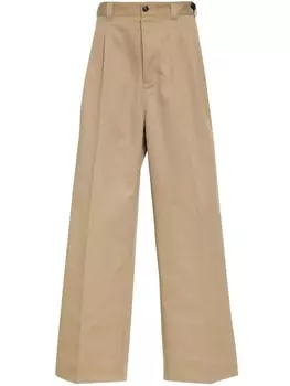 Maison Margiela брюки со вставками, нейтральный цвет