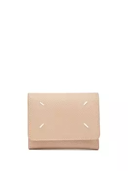 Maison Margiela бумажник с декоративной строчкой, нейтральный цвет