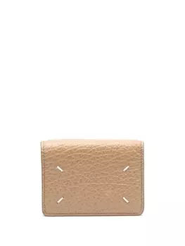 Maison Margiela бумажник с декоративной строчкой, нейтральный цвет