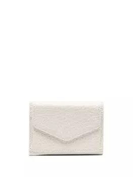 Maison Margiela бумажник с декоративной строчкой, нейтральный цвет