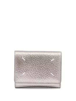 Maison Margiela бумажник с декоративной строчкой, серый