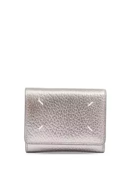 Maison Margiela бумажник с декоративной строчкой, серый