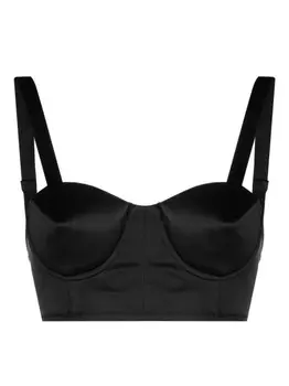 Maison Margiela бюстгальтер на косточках, черный