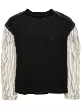 Maison Margiela деконструированный топ Dcortiqu, черный