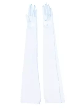 Maison Margiela длинные полупрозрачные перчатки, синий
