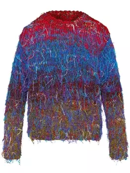 Maison Margiela джемпер Handmade с круглым вырезом, красный