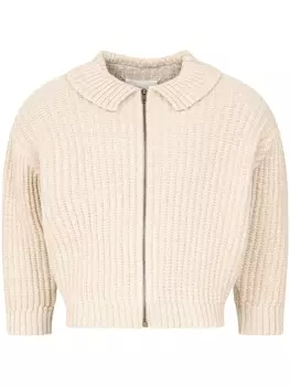Maison Margiela джемпер на молнии, нейтральный цвет