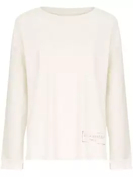 Maison Margiela джемпер с круглым вырезом, нейтральный цвет