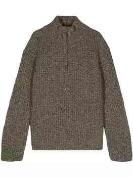 Maison Margiela джемпер в мелкую точку, коричневый