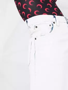 Maison Margiela джинсовая юбка макси с завышенной талией, белый