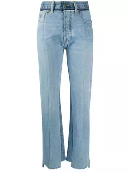 Maison Margiela джинсы с контрастными вставками, синий