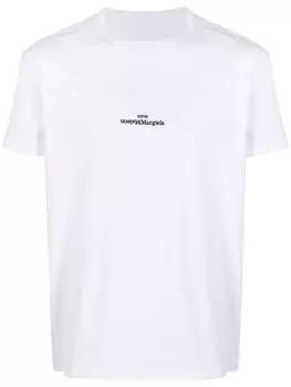 Maison Margiela футболка с логотипом, белый