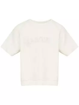 Maison Margiela футболка с вышитым логотипом, белый