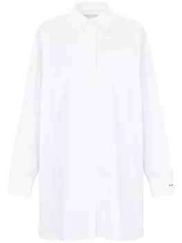 Maison Margiela хлопковая рубашка с открытыми плечами, белый