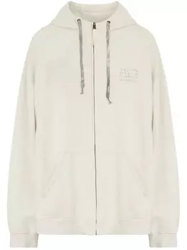 Maison Margiela худи с кулиской, нейтральный