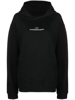 Maison Margiela худи с логотипом, черный