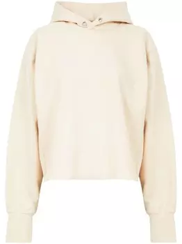 Maison Margiela худи с вышитым логотипом, нейтральный цвет