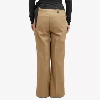 Maison Margiela Индивидуальные брюки, коричневый