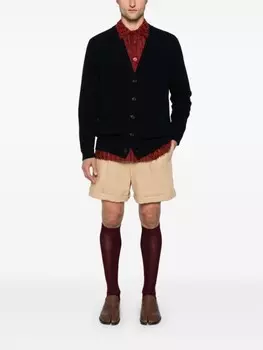 Maison Margiela кардиган из шерсти с начесом, черный