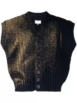 Maison Margiela кардиган с V-образным вырезом, синий