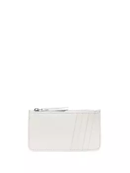 Maison Margiela картхолдер с декоративной строчкой, белый