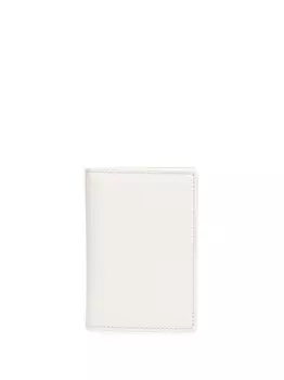 Maison Margiela картхолдер с декоративной строчкой, белый