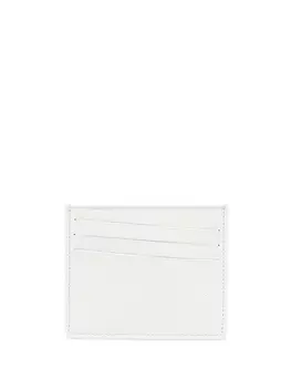 Maison Margiela картхолдер с декоративной строчкой, белый
