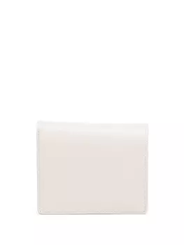 Maison Margiela картхолдер с декоративной строчкой, белый