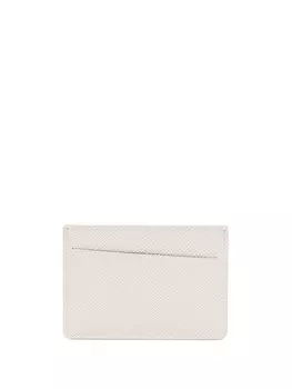 Maison Margiela картхолдер с декоративной строчкой, белый