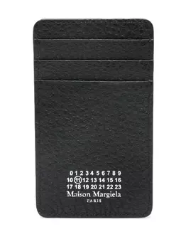 Maison Margiela картхолдер с декоративной строчкой, черный
