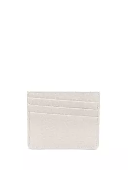 Maison Margiela картхолдер с декоративной строчкой, серый