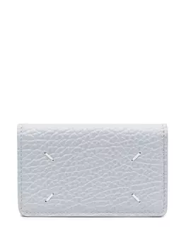 Maison Margiela картхолдер с декоративной строчкой, синий