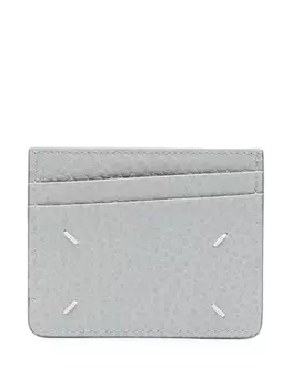 Maison Margiela картхолдер с декоративной строчкой, синий