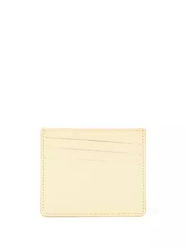 Maison Margiela картхолдер с декоративной строчкой, желтый