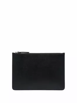 Maison Margiela клатч с декоративной строчкой, черный