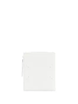 Maison Margiela кошелек с декоративной строчкой, белый