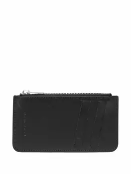 Maison Margiela кошелек с декоративной строчкой, белый