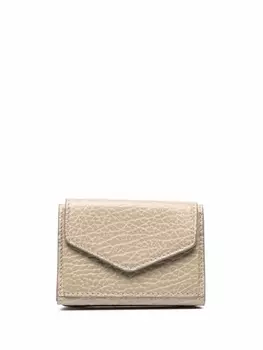 Maison Margiela кошелек с декоративной строчкой, нейтральный цвет