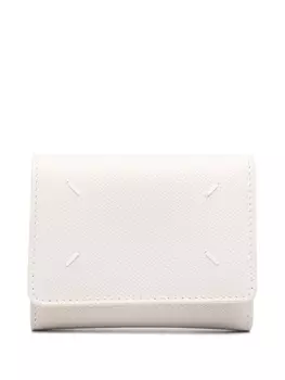 Maison Margiela кошелек с декоративной строчкой, нейтральный цвет