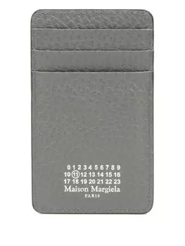 Maison Margiela кожаный картхолдер, серый