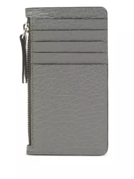 Maison Margiela кожаный картхолдер, серый