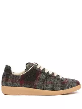 Maison Margiela кроссовки Replica в клетку, серый