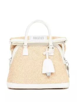 Маленькая сумка-тоут Maison Margiela 5AC Classique, нейтральный цвет