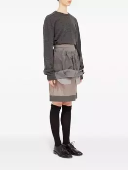 Maison Margiela многослойная юбка, серый