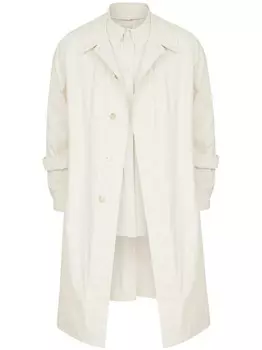 Maison Margiela многослойный тренч, нейтральный