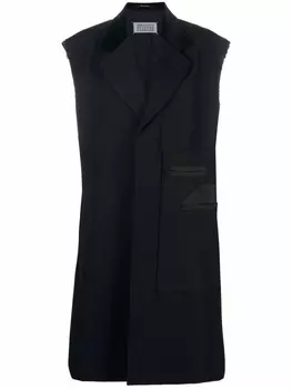 Maison Margiela пальто без рукавов, синий