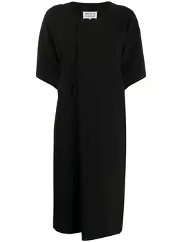 Maison Margiela платье-футболка со складкой, черный